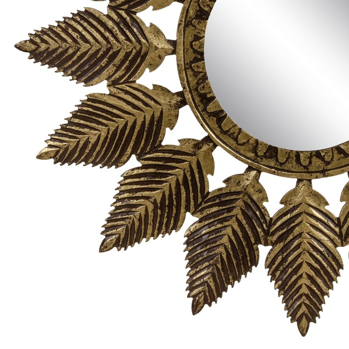 Wall mirror 90 x 1,75 x 90 cm Golden DMF-3