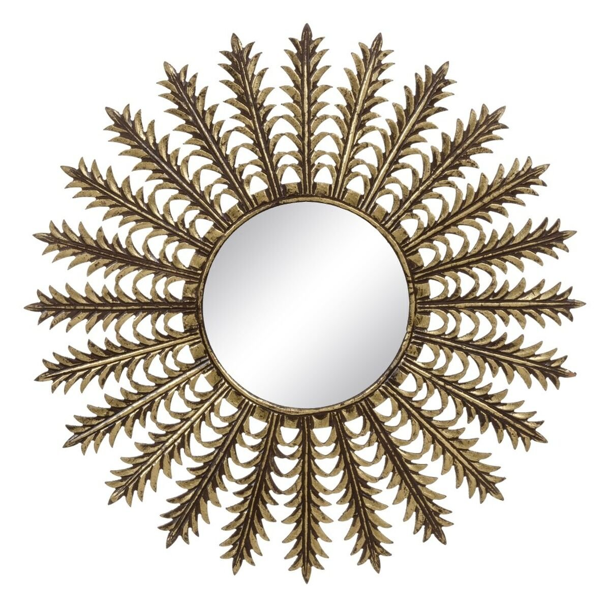 Wall mirror 90 x 1,75 x 90 cm Golden DMF-0